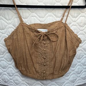 Urban Outfitters Crop Top - Brown